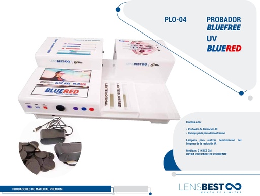 [PLO-04] ​Blueblock Bluered Lens Tester